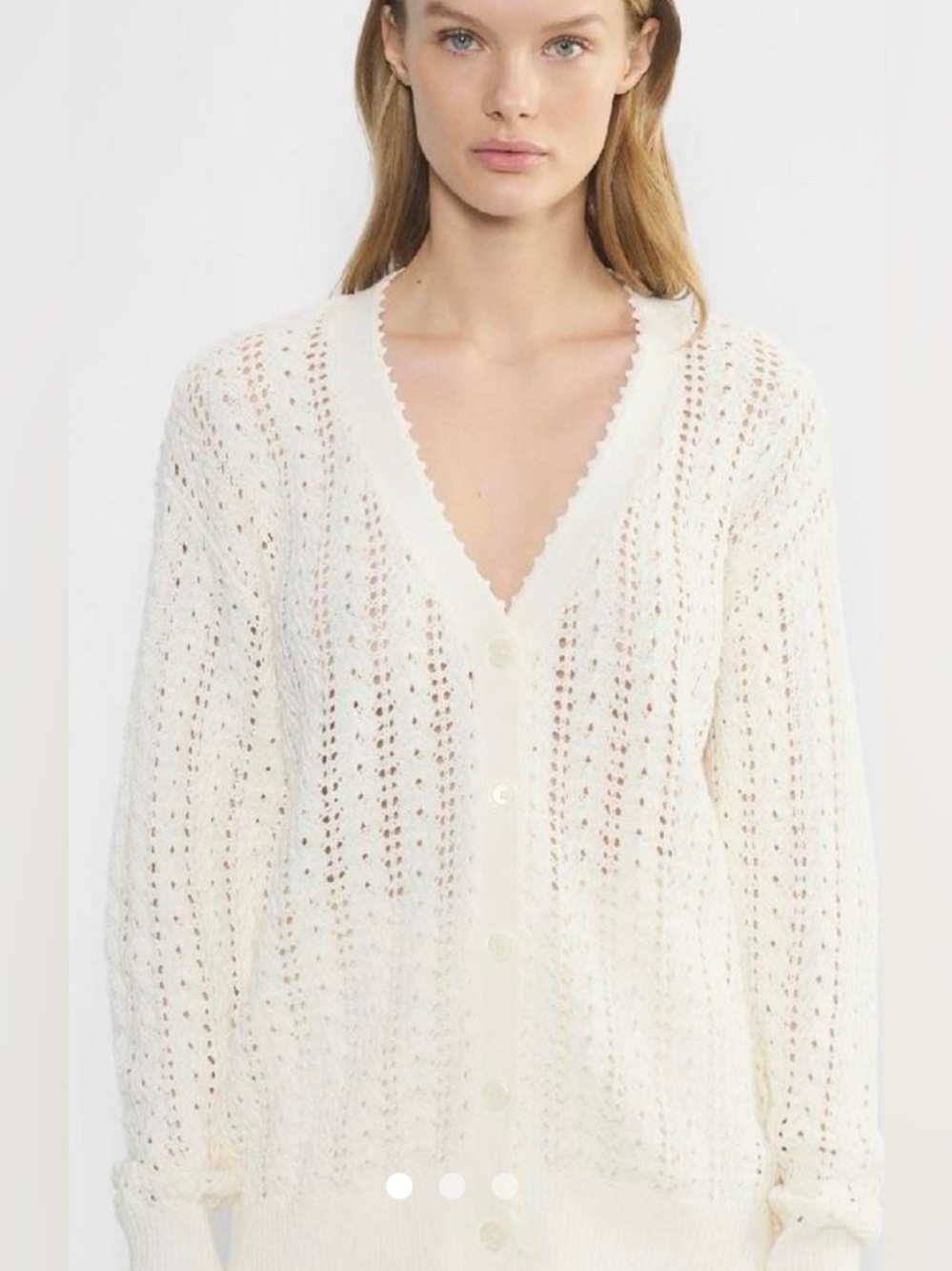 Aritzia Wilfred Reverence Light Birch Cardigan